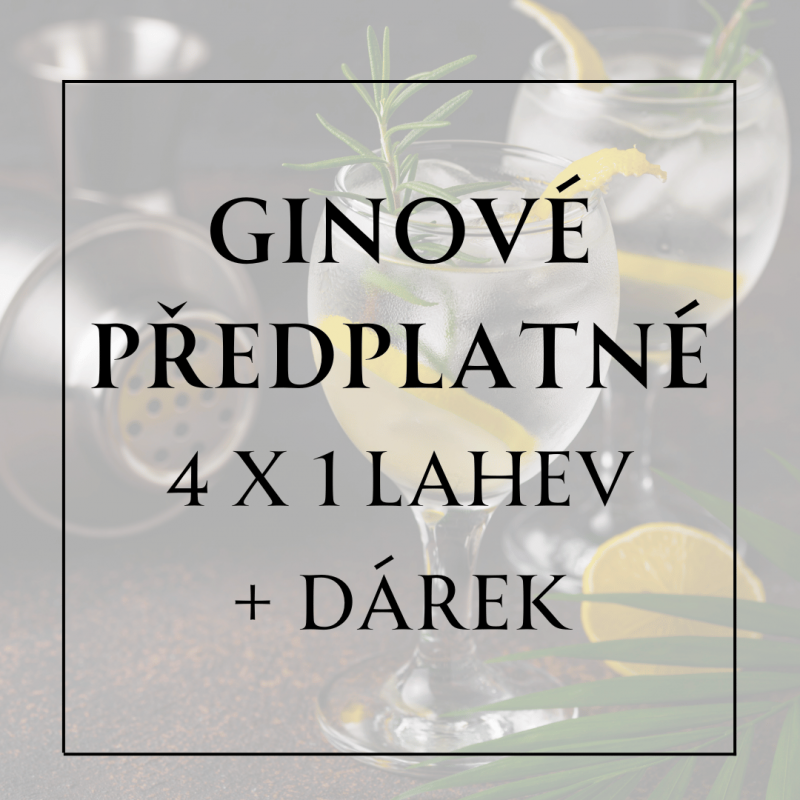 Ginové předplatné - 4 MĚSÍCE | Alkohouse.cz